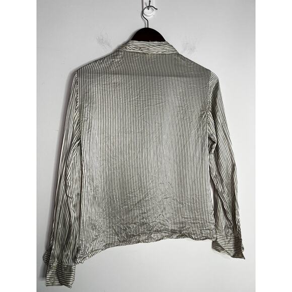 Express Silk Long sleeve button down Size small 100% silk - Picture 4 of 5